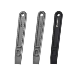 QG037 large TC4 titanium EDC pry bar in sandblasted, stonewashed and black finishes