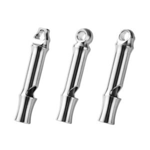 Titanium Loop Top Survival Whistle loop options