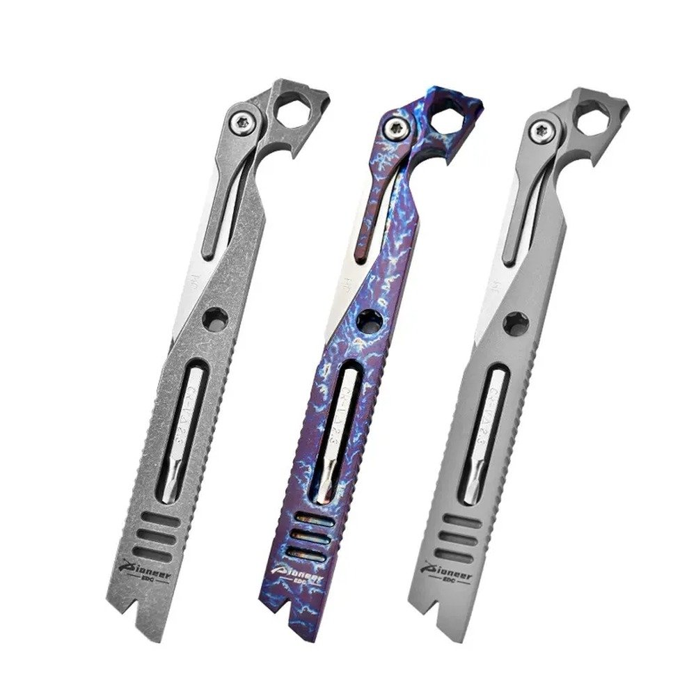 Folding Blade Titanium Pry Bar product view 1