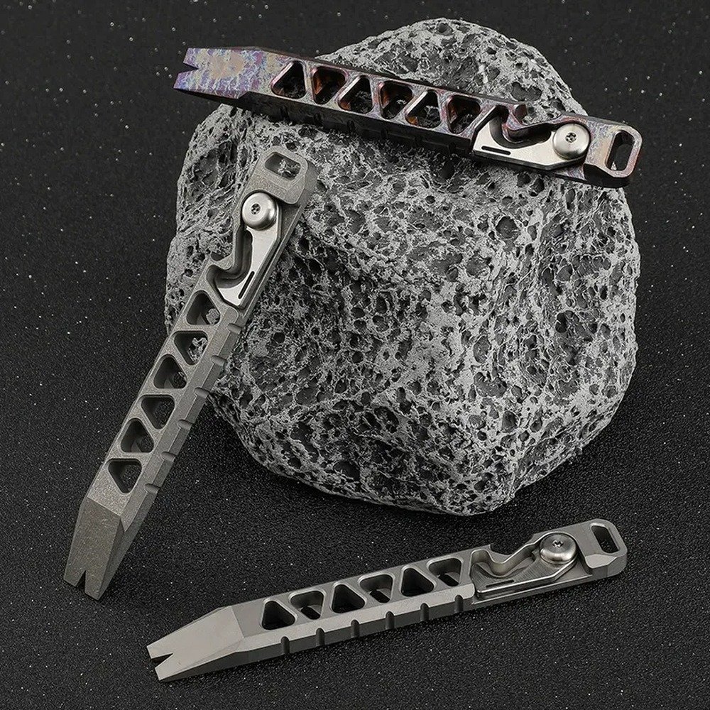 Skeleton Titanium Folding Pry Bar product view 1
