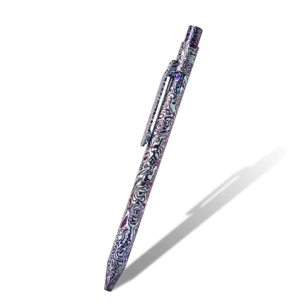 Pioneer ZSB032 titanium bolt-action pen with multicolor camouflage finish